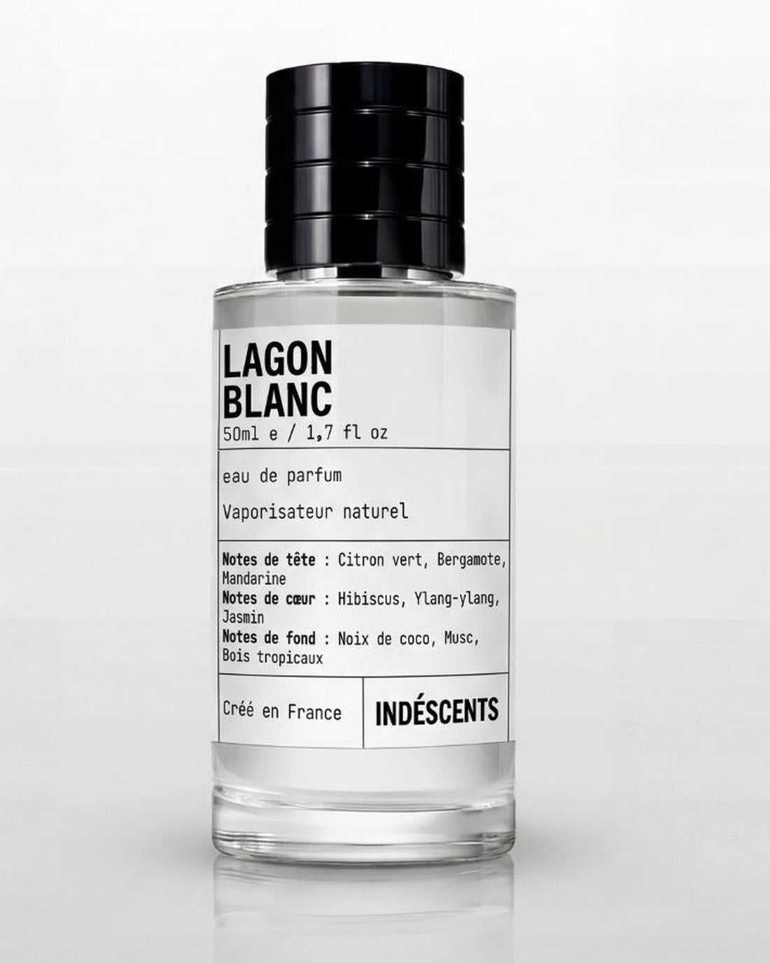 Flacon Lagon Blanc Indéscents — faire tenir son parfum