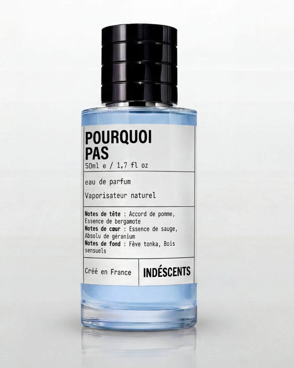 Flacon Pourquoi Pas Indéscents, eau de parfum homme bleue inspirée d’Yves Saint Laurent Y, 50 ml