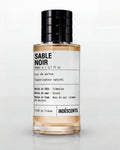Flacon Sable Noir Indéscents, eau de parfum 50 ml inspirée de Louis Vuitton Ombre Nomade, capsule noire